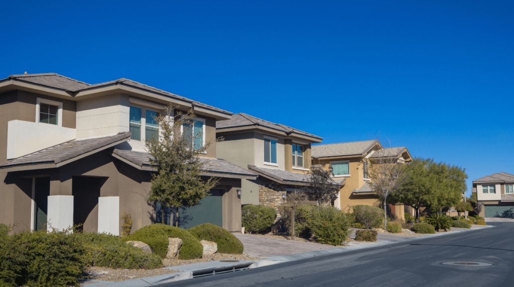 Modern residential home with a well-maintained garage door, representing professional garage door services.